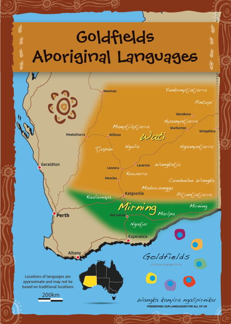 Map of Goldfields Languages